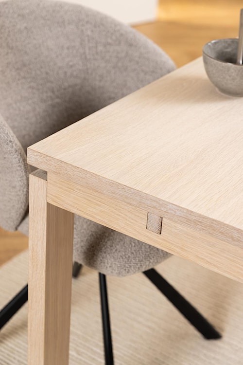 Stół do jadalni Lavirro drewniany dąb bielony 200 cm  - zdjęcie 6