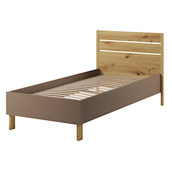 Łóżko młodzieżowe Lenny 102 cm dąb artisan, beż, truflowy