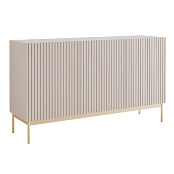 Komoda trzydrzwiowa Linearis 140 cm kaszmir