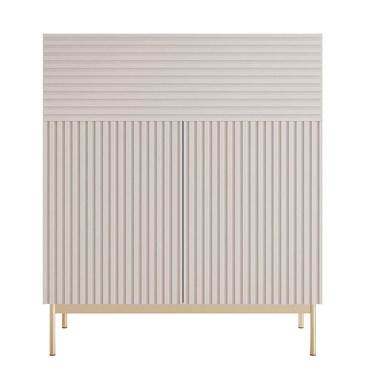 Komoda wysoka Linearis 92 cm kaszmir  - zdjęcie 3