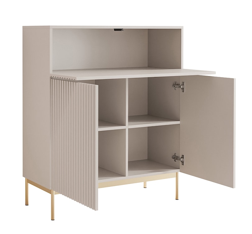 Komoda wysoka Linearis 92 cm kaszmir  - zdjęcie 5