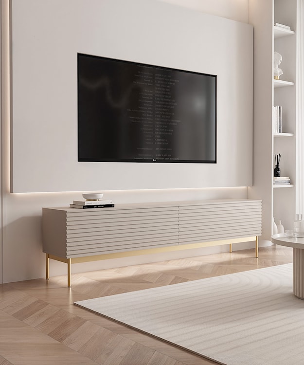 Szafka RTV Linearis 175 cm kaszmir  - zdjęcie 2