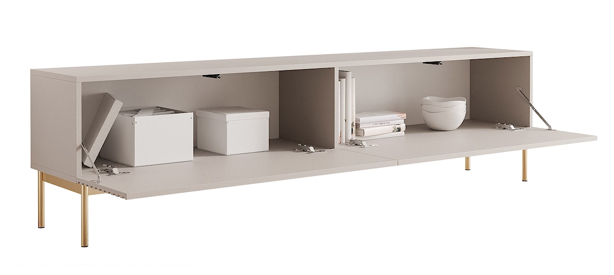 Szafka RTV Linearis 175 cm kaszmir  - zdjęcie 5