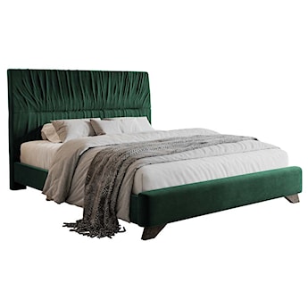 Łóżko tapicerowane Llana 180x200 cm ciemnozielony velvet