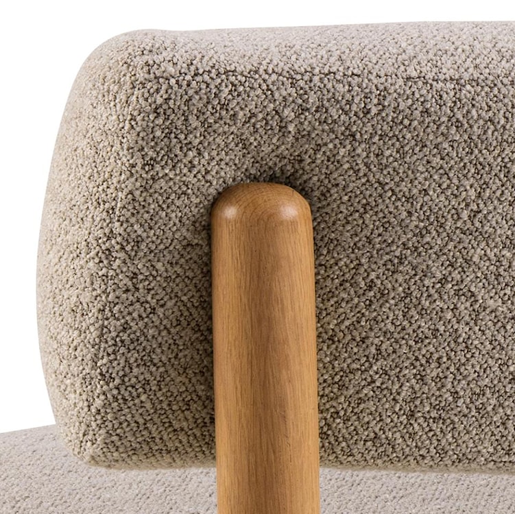 Fotel wypoczynkowy Logitt dąb tkanina boucle beżowy  - zdjęcie 8