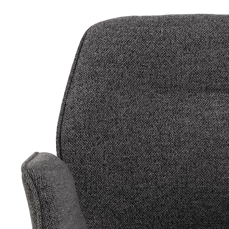 Krzesło tapicerowane Loera obrotowe z podłokietnikami antracytowe boucle  - zdjęcie 6