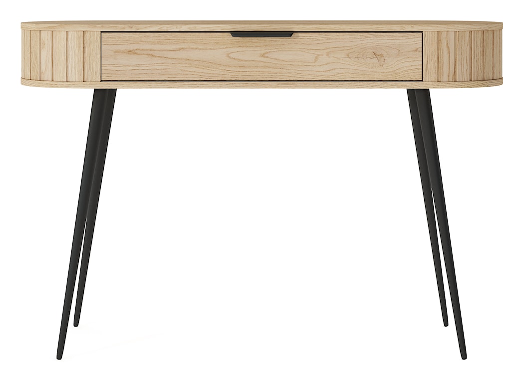 Toaletka Lovi z szufladą i ryflowaniem 120 cm dąb cremona  - zdjęcie 5