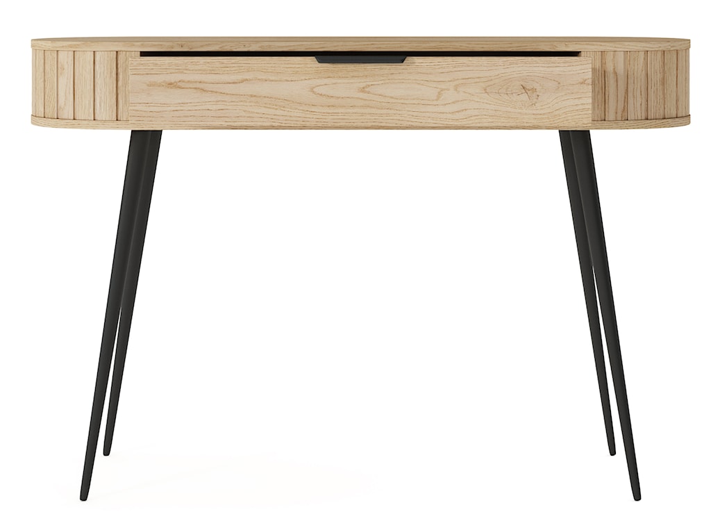 Toaletka Lovi z szufladą i ryflowaniem 120 cm dąb cremona  - zdjęcie 6