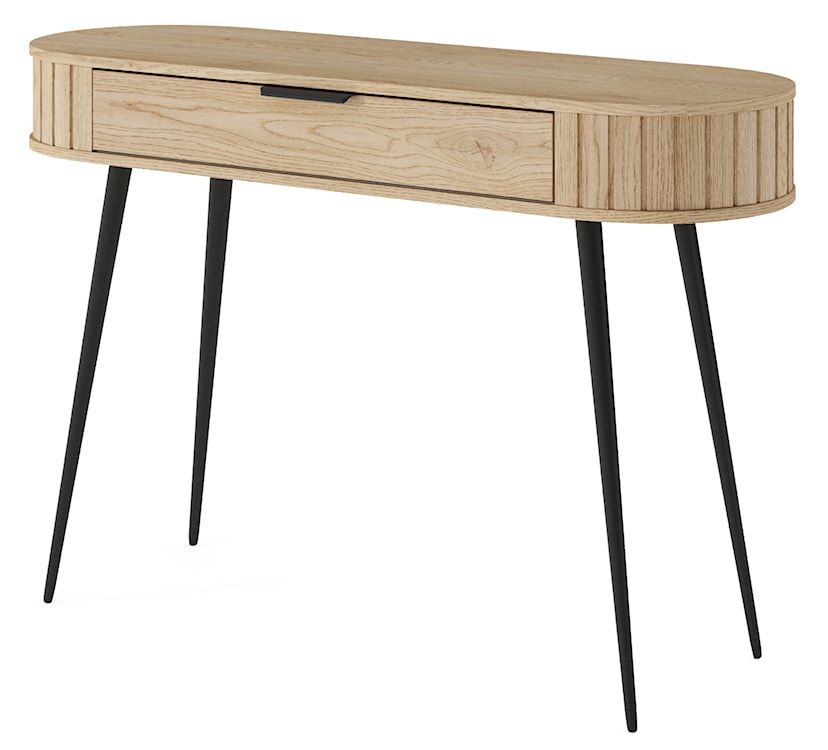 Toaletka Lovi z szufladą i ryflowaniem 120 cm dąb cremona  - zdjęcie 7