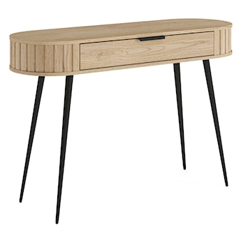 Toaletka Lovi z szufladą i ryflowaniem 120 cm dąb cremona