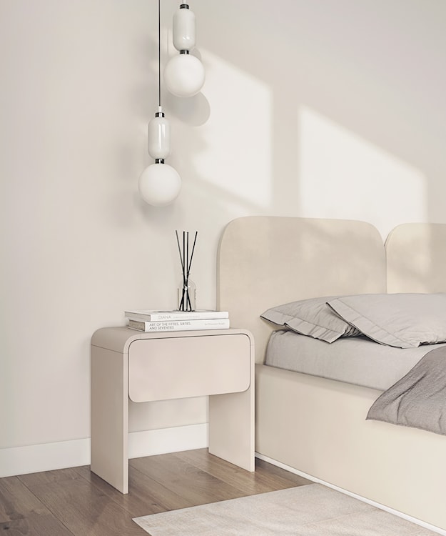 Szafka nocna Lummo z szufladą 50 cm kaszmir  - zdjęcie 2