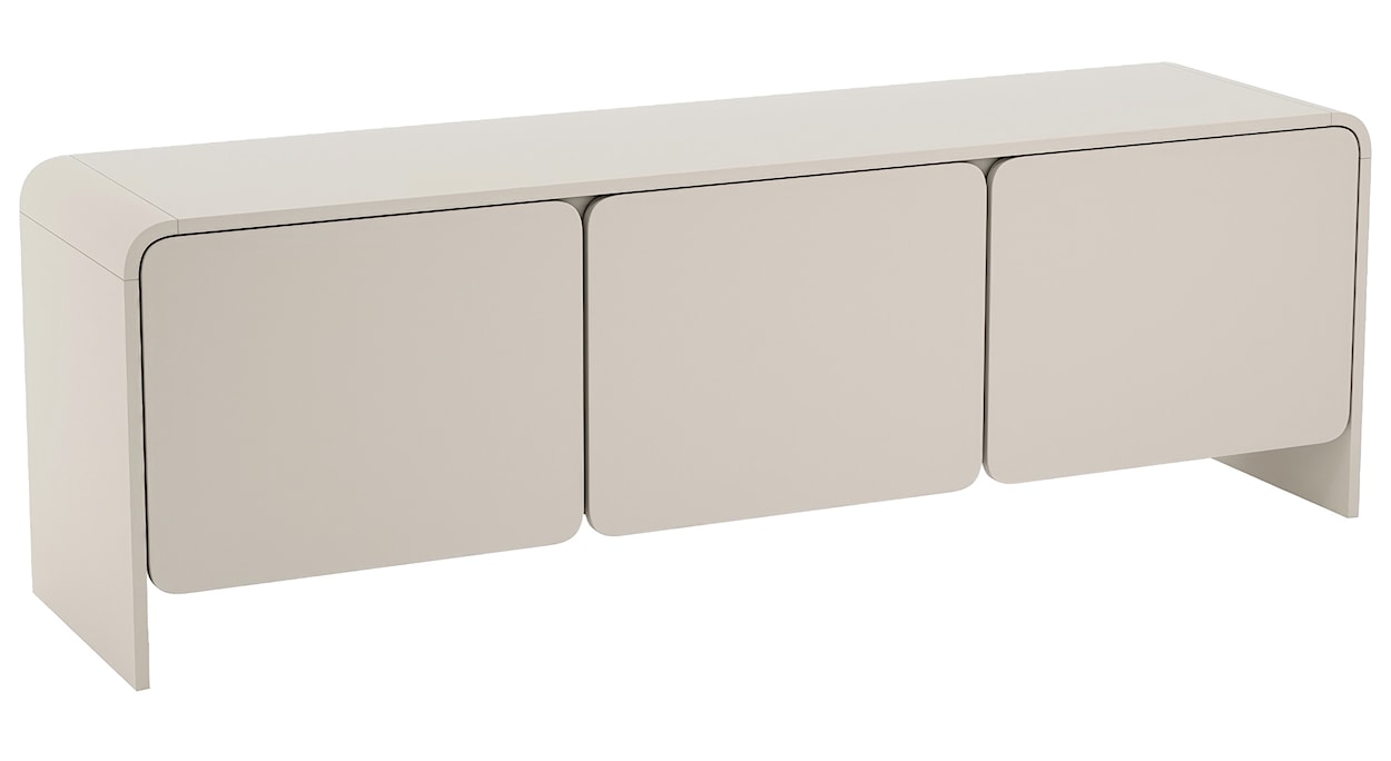 Szafka RTV trzydrzwiowa Lummo 156 cm kaszmir 