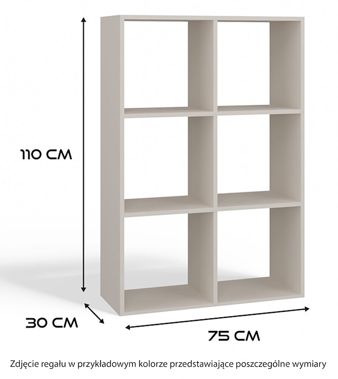 Regał otwarty Malax z sześcioma półkami 110 cm dąb artisan  - zdjęcie 4