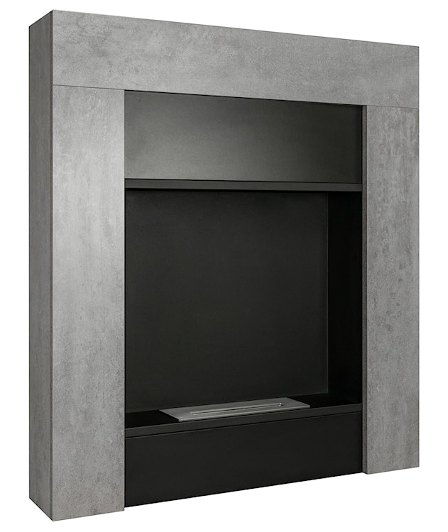Biokominek portalowy wolnostojący Madeces 84x95 cm w kolorze betonu 