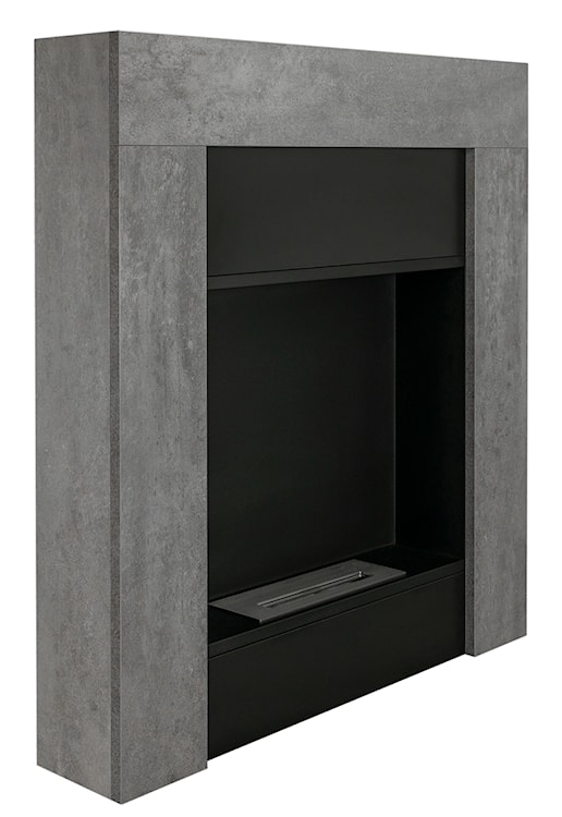 Biokominek portalowy wolnostojący Madeces 84x95 cm w kolorze betonu  - zdjęcie 5