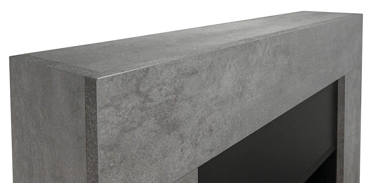 Biokominek portalowy wolnostojący Madeces 84x95 cm w kolorze betonu  - zdjęcie 7