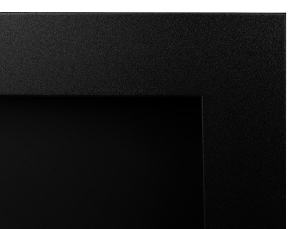 Biokominek wiszący Maltern 120x40 cm z szybą czarny strukturalny  - zdjęcie 7