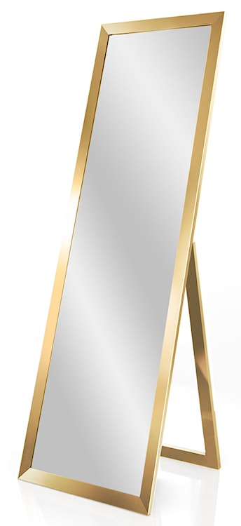 Lustro stojące Manouss 146x46 cm w złotej ramie