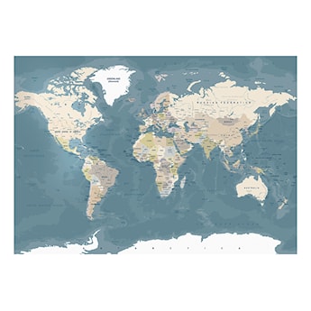 Fototapeta Mapa świata vintage 350x245 cm