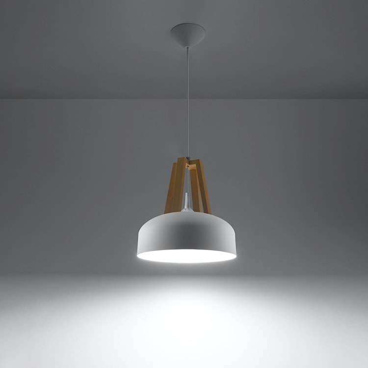 Lampa wisząca Mariflees średnica 30 cm biała  - zdjęcie 6