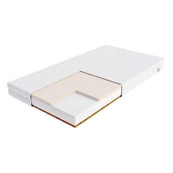 Materac piankowy 120x200 cm Pikolini z lateksem i kokosem dwustronny hipoalergiczny