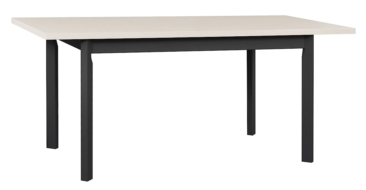 Stół drewniany do jadalni rozkładany Bantale 120-150x80 cm czarny/kaszmir  - zdjęcie 3