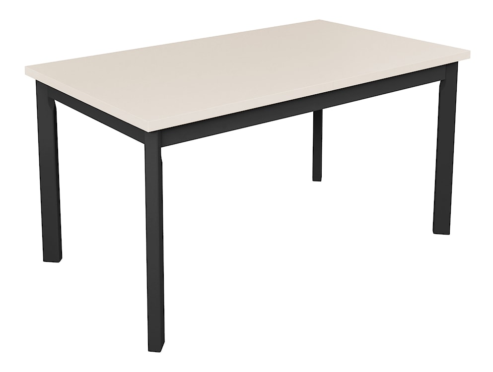 Stół drewniany do jadalni rozkładany Bantale 120-150x80 cm czarny/kaszmir  - zdjęcie 2