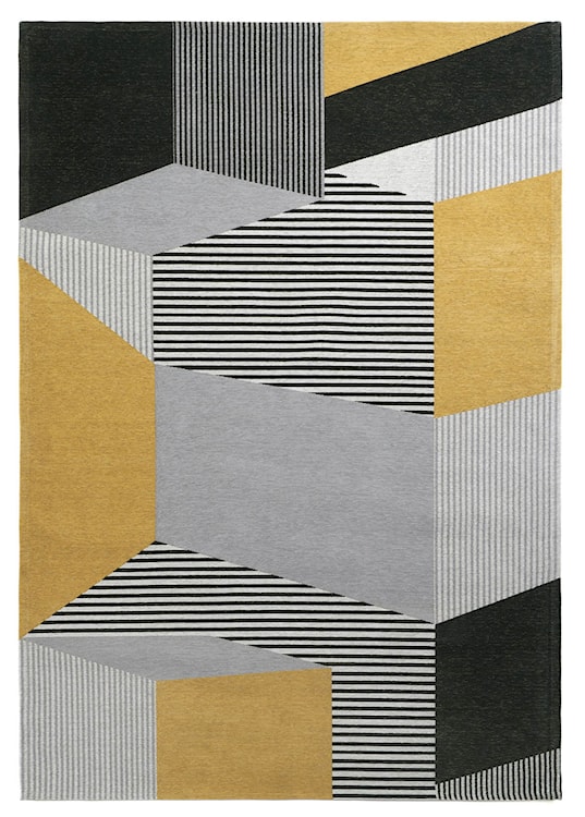 Dywan łatwoczyszczący Metropolis 300x200 cm żółto-szary