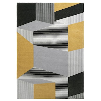 Dywan łatwoczyszczący Metropolis 230x160 cm żółto-szary
