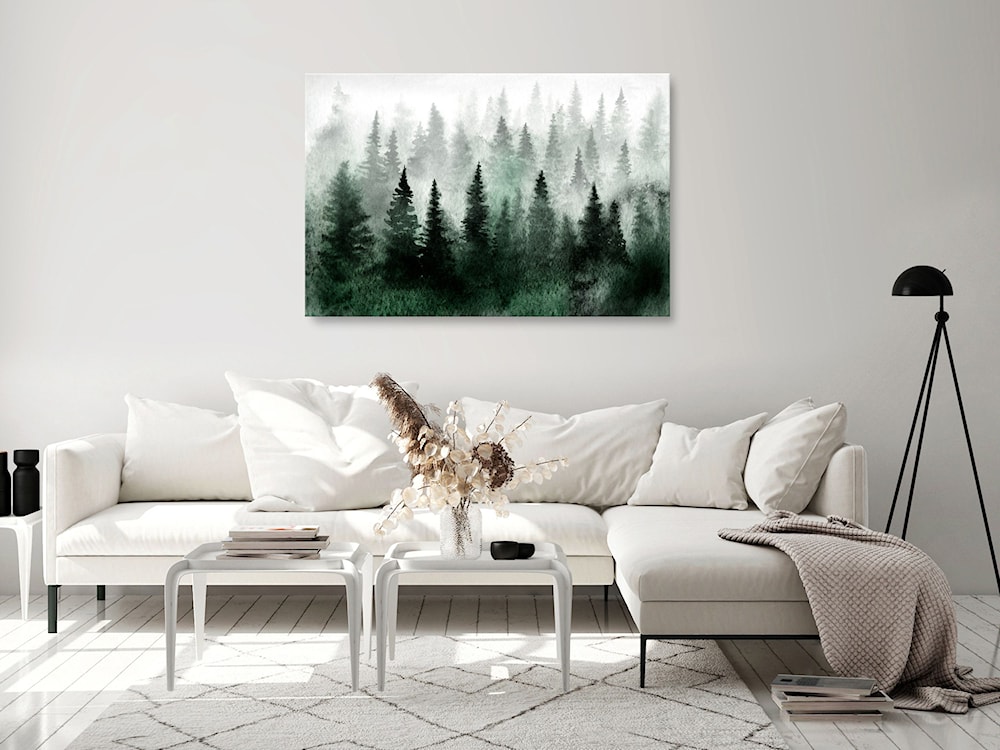 Obraz Mglisty las Skandynawii jednoczęściowy 90x60 cm szeroki  - zdjęcie 2