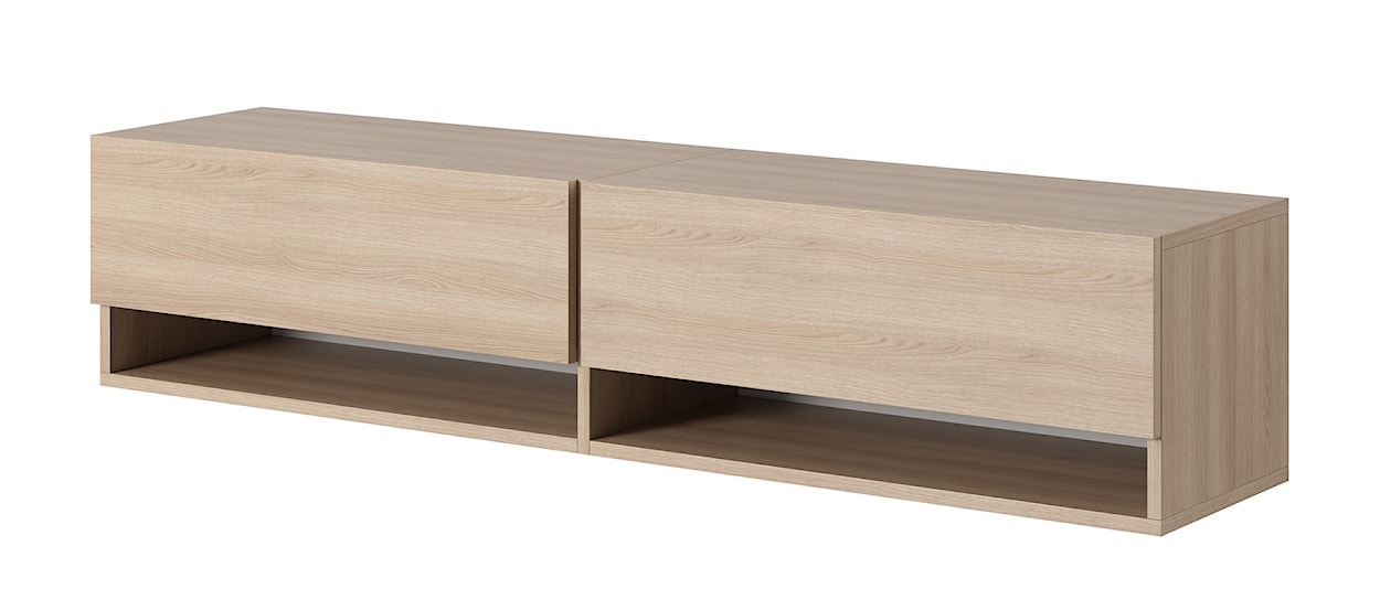 Szafka RTV Mirrgo 140 cm Dąb Linberg  - zdjęcie 5