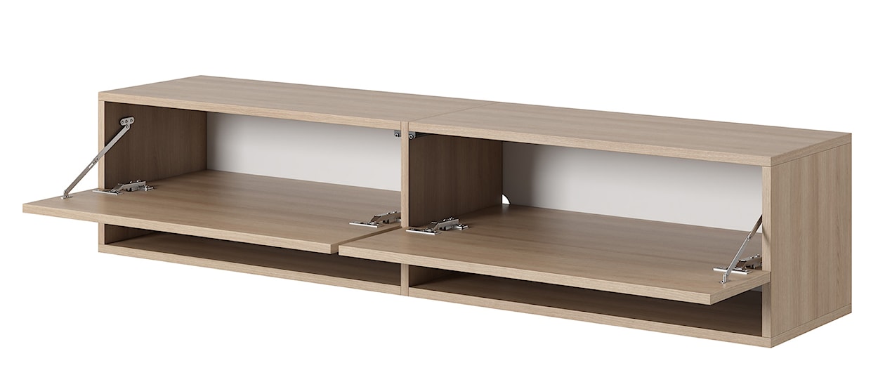 Szafka RTV Mirrgo 140 cm Dąb Linberg  - zdjęcie 8