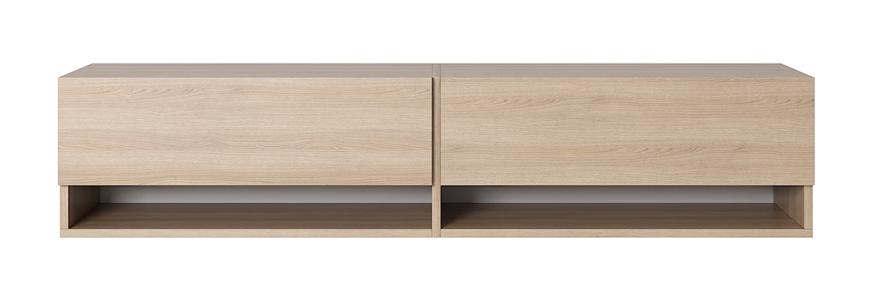 Szafka RTV Mirrgo 140 cm Dąb Linberg  - zdjęcie 4