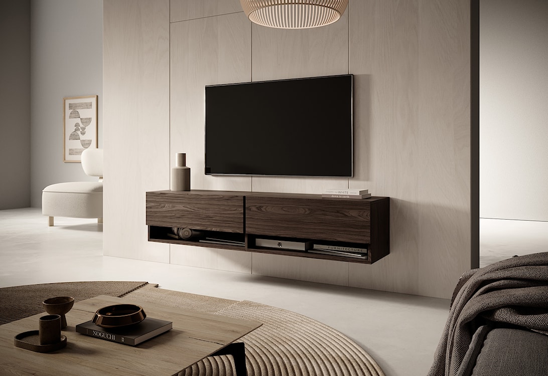 Szafka RTV Mirrgo 140 cm Orzech  - zdjęcie 3