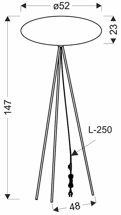 Lampa podłogowa Cafee 147 cm mokka  - zdjęcie 8