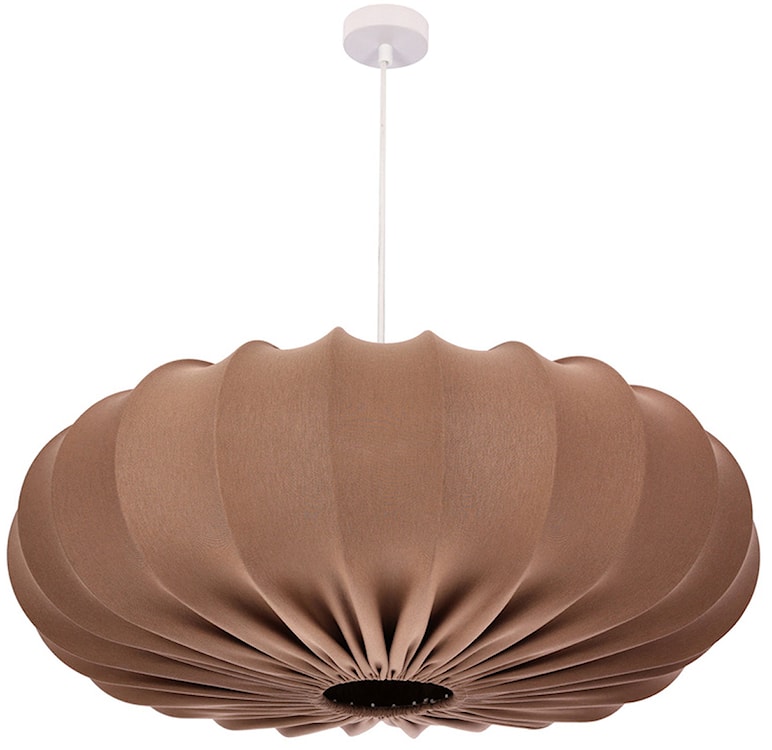 Lampa wisząca Cafee średnica 66 cm mokka z białą podstawą