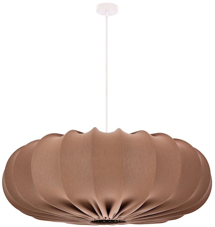 Lampa wisząca Cafee średnica 66 cm mokka z białą podstawą  - zdjęcie 6