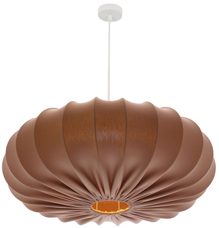 Lampa wisząca Cafee średnica 66 cm mokka z białą podstawą  - zdjęcie 7