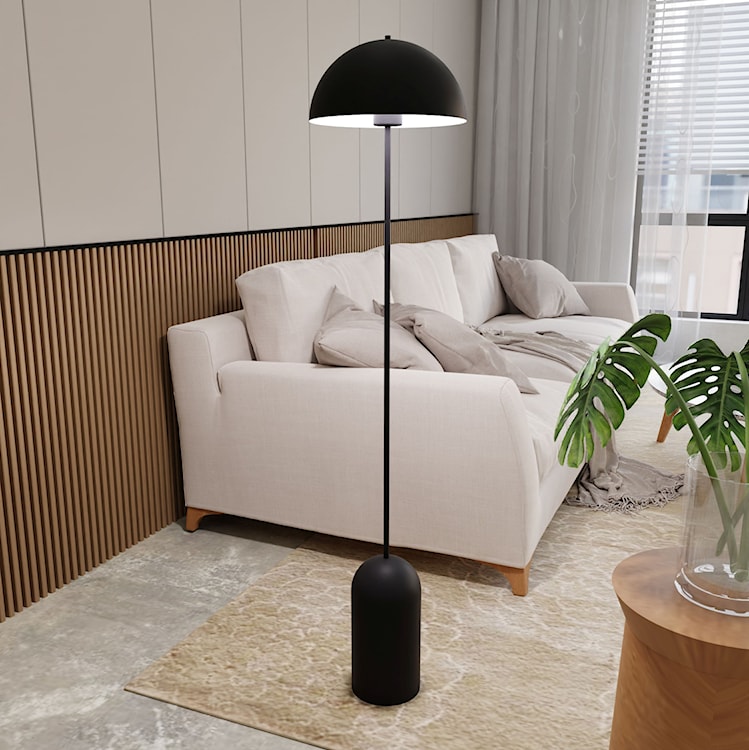 Lampa podłogowa Mollints 138 cm czarna  - zdjęcie 3