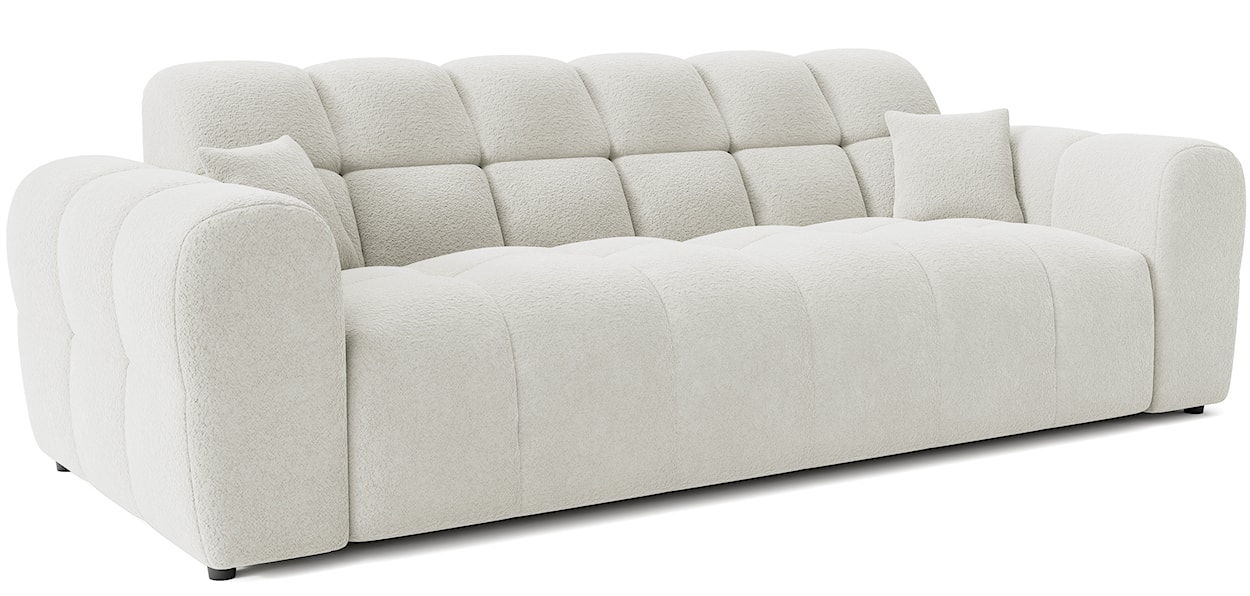 Sofa trzyosobowa Monti kremowa szenil  - zdjęcie 3