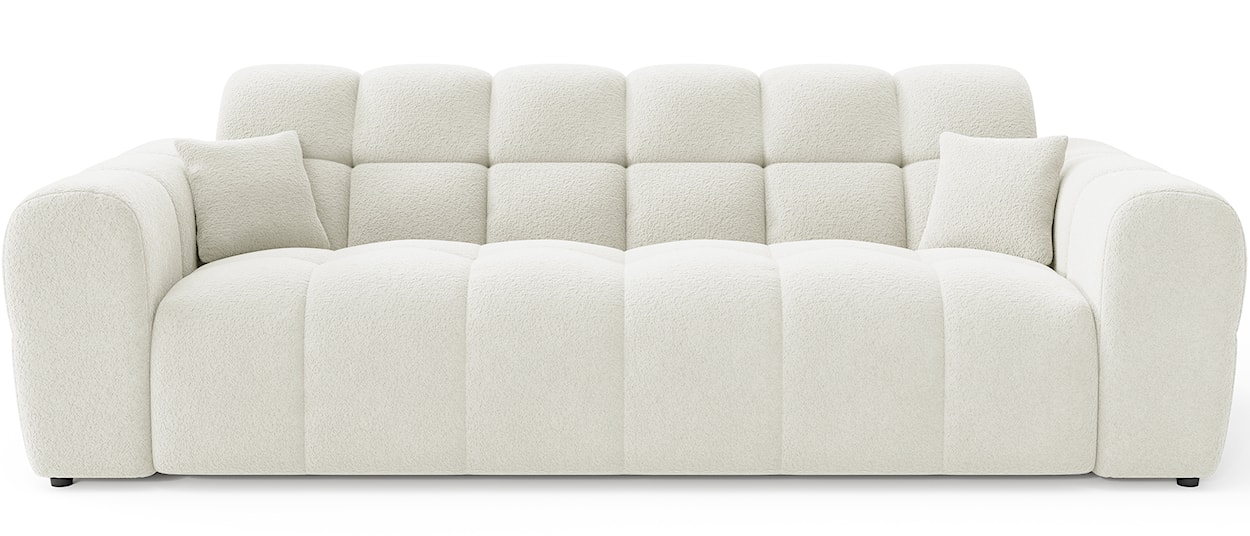 Sofa trzyosobowa Monti kremowa szenil 