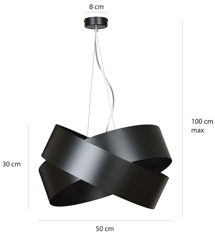 Lampa wisząca Moncalieri czarna  - zdjęcie 10