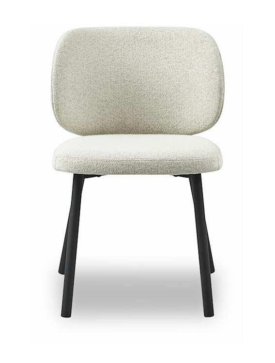Krzesło tapicerowane Morior tkanina boucle biały  - zdjęcie 3