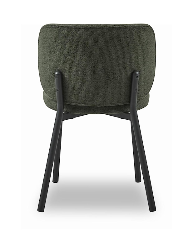 Krzesło tapicerowane Morior tkanina boucle ciemnozielone  - zdjęcie 4