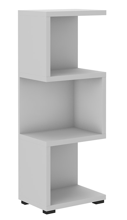 Regał otwarty Mertins 42 cm szary niski