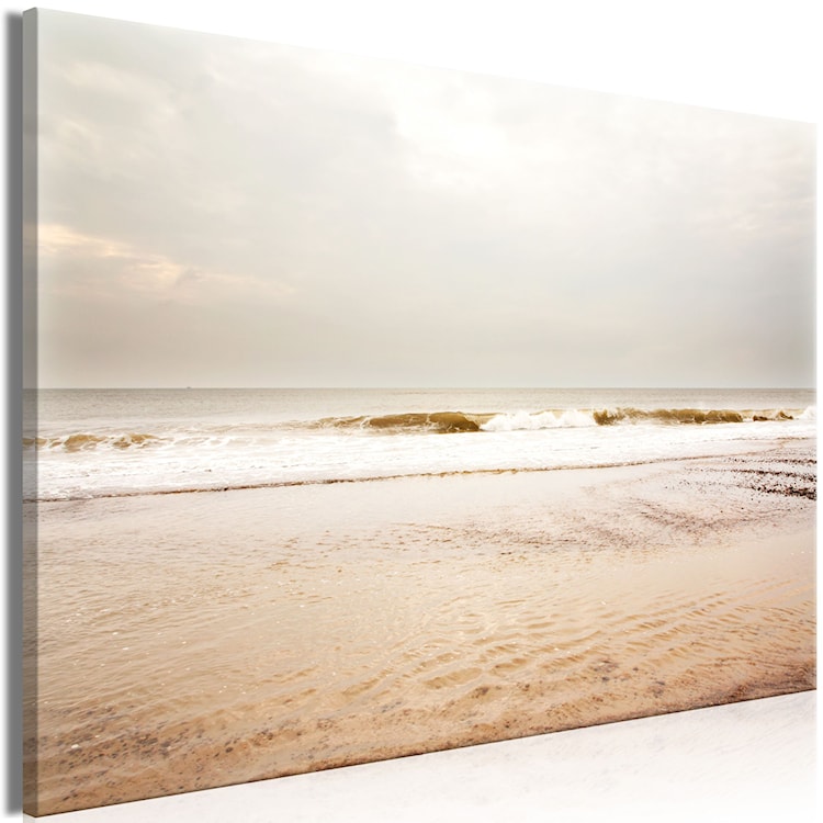 Obraz Morze po burzy jednoczęściowy 90x60 cm szeroki  - zdjęcie 3