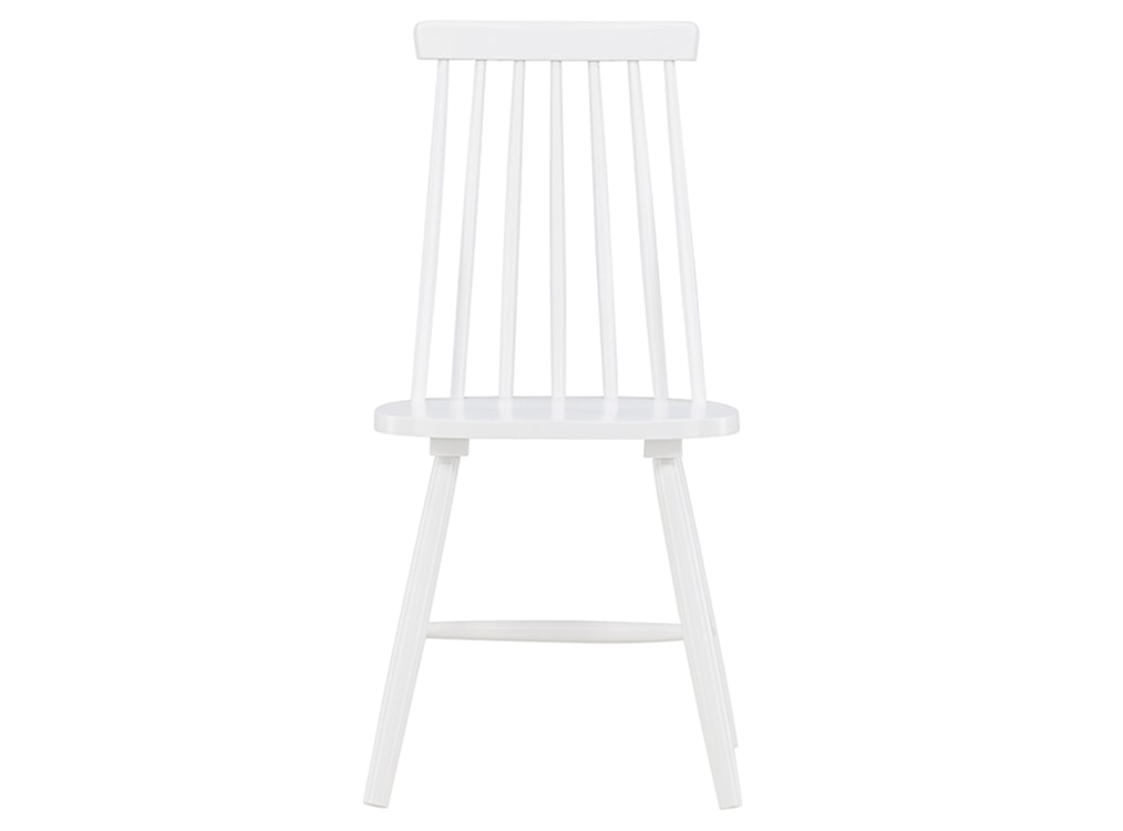 Krzesło drewniane Mowelly patyczak zwężane oparcie białe  - zdjęcie 5