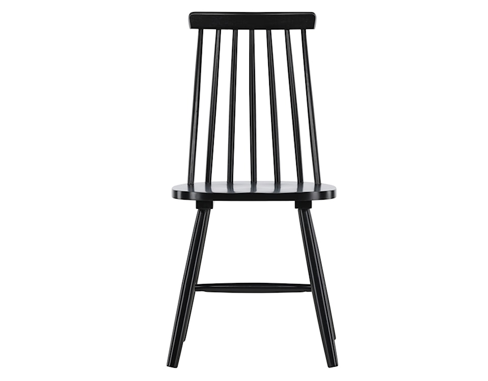 Krzesło drewniane Mowelly patyczak zwężane oparcie czarne   - zdjęcie 5