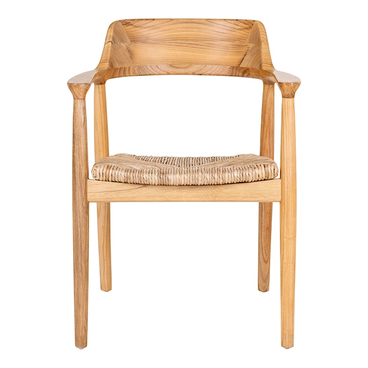 Krzesło drewniane Narhale naturalne boho  - zdjęcie 3