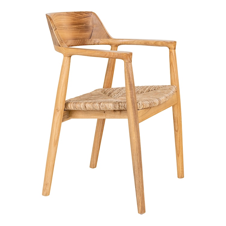 Krzesło drewniane Narhale naturalne boho  - zdjęcie 4